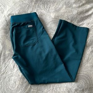Small Petite Caribbean Blue (Teal) Livingston Figs Scrub Pants
